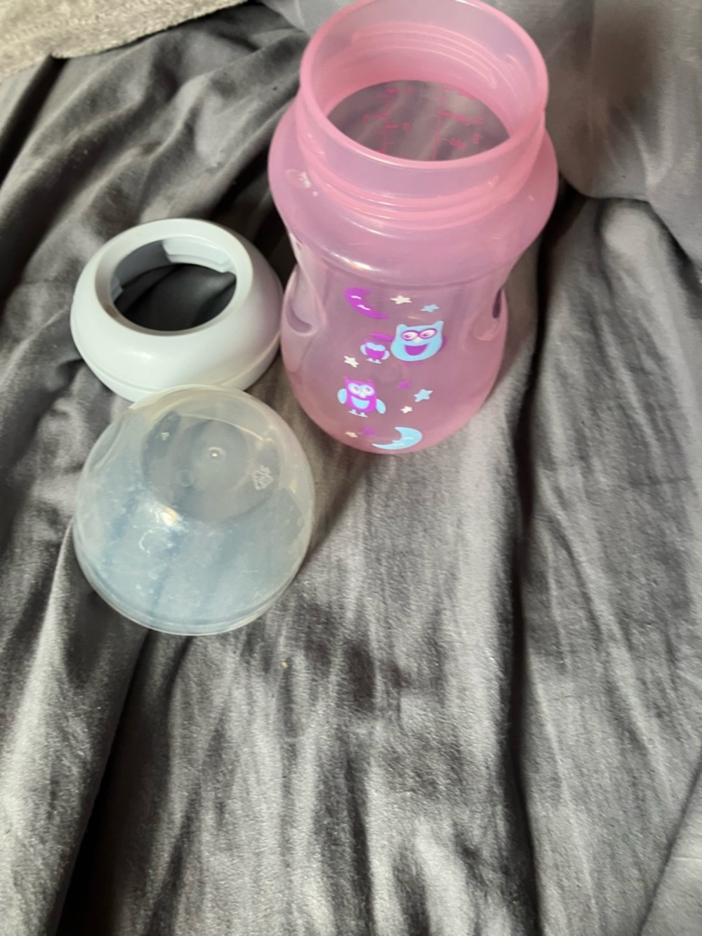 Pink Owl Sippy Cup for Kids - Leak-Resistant Training Cup